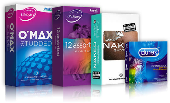 wide variety of condom brands