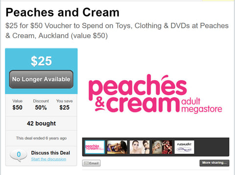 Peaches And Cream Grabone Advertisement