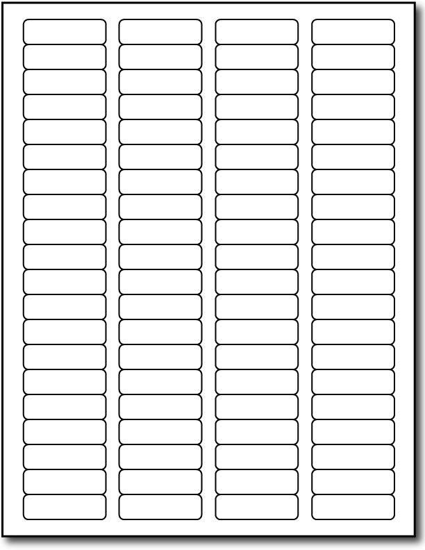 4" x 1"! 4000 Blank Return Address Labels 200 Sheets