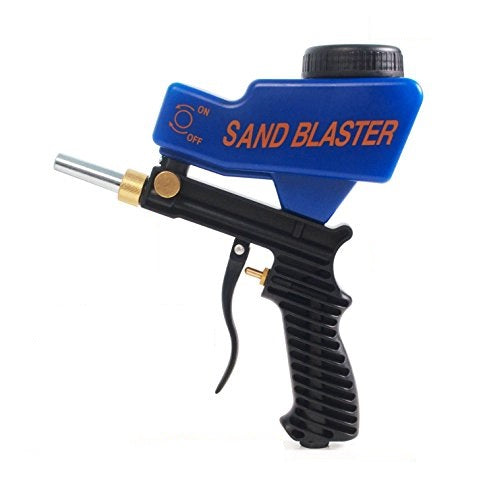 Portable Media Spot Sand Blaster Gun Hand Held Air Sandblaster Feed Gravity\ 