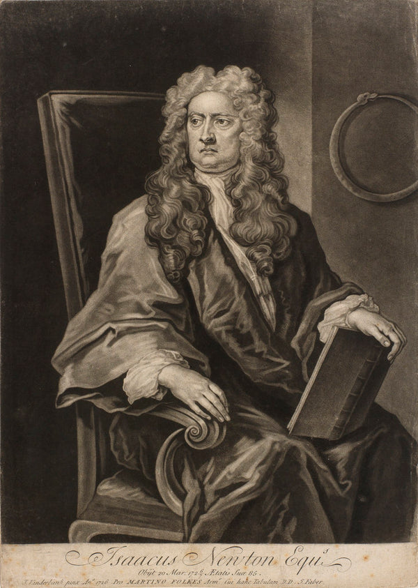 Portrait Of Isaac Newton 1642 1727 Posters And Prints By John Faber The Younger 9964