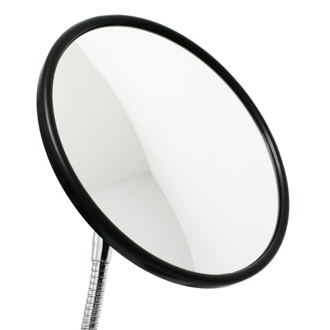 8-1/2" Round Convex Mirror for attaching to SnakeClamp brand flexible gooseneck tubes
