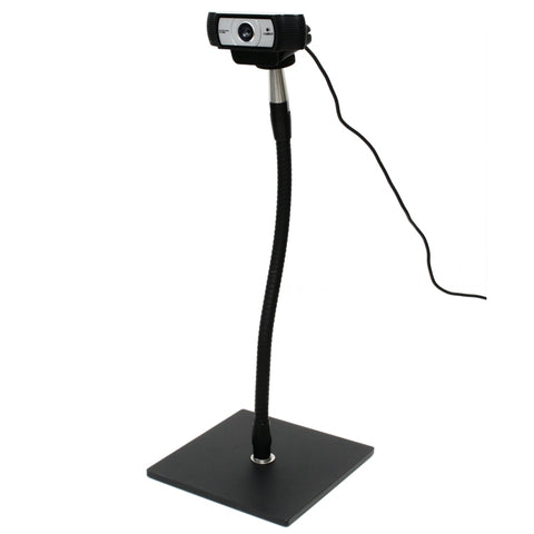 The most versatile webcam stand on the market with your choice of flexible gooseneck or rigid arm and mounting base