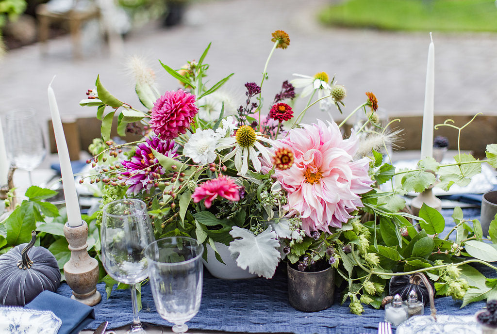 First & Bloom Summer tablescape