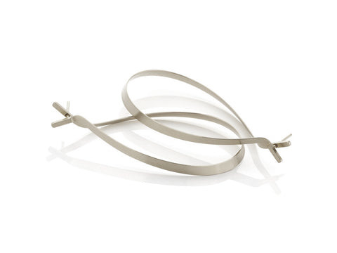 14K White Gold Men's Band