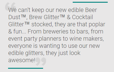 Bakell announces new edible glitter for beer, cocktails and champagne & wines!