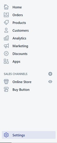 shopify-settings