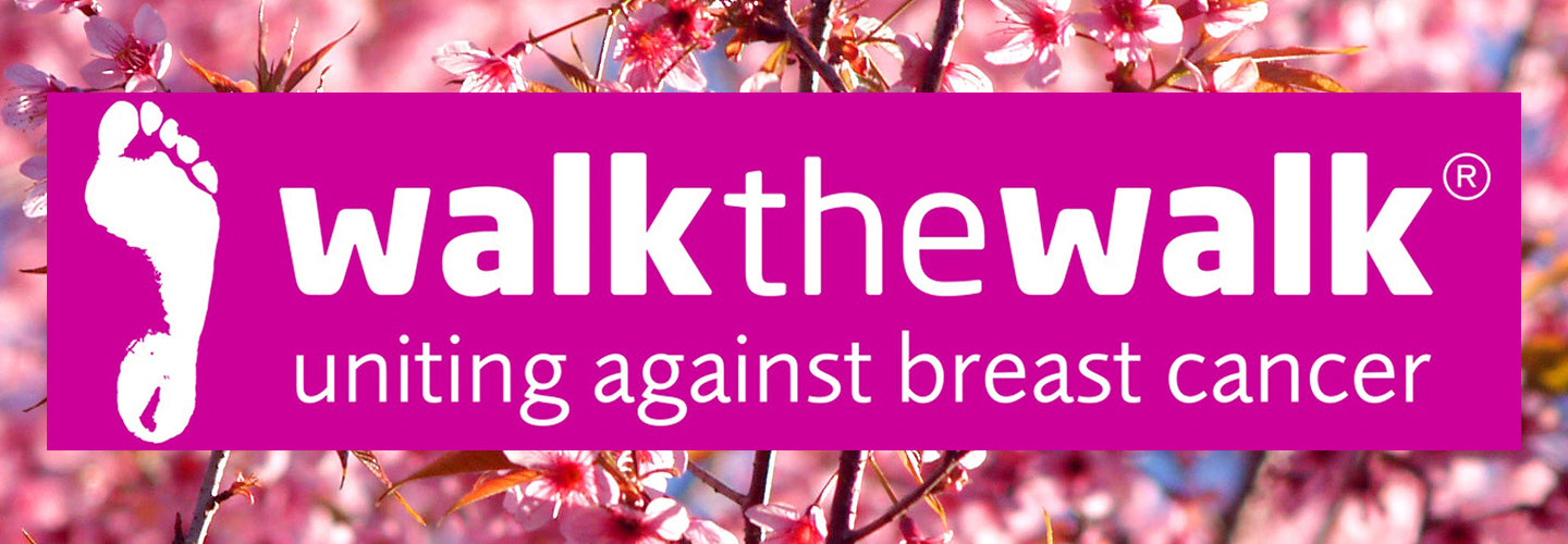 walk the walk charity on a floral blossom background