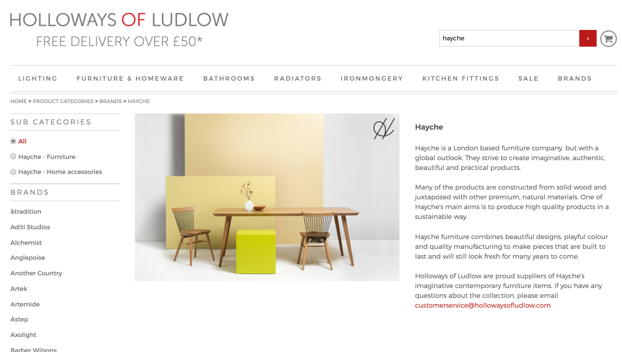 Holloways Of Ludlow - Hayche - Modern Contract Furniture - London