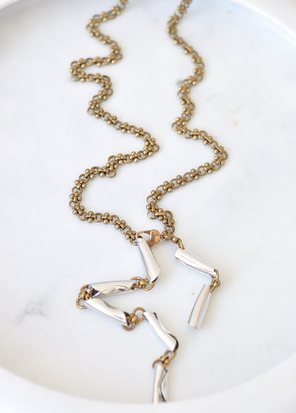 Mele Necklace with Rhodium