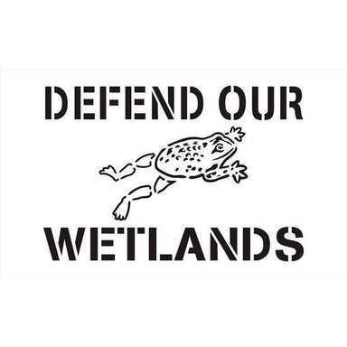 Defend our Wetlands Storm Drain Stencil