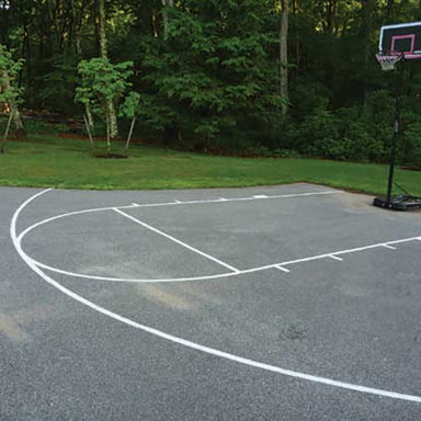 High School Basketball Court Stencil