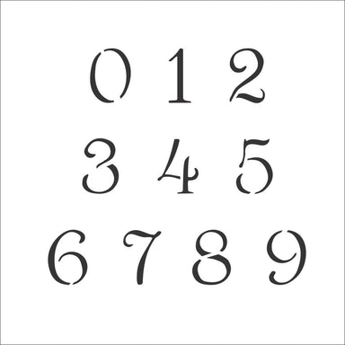 Number stencil set for craft painting fonts