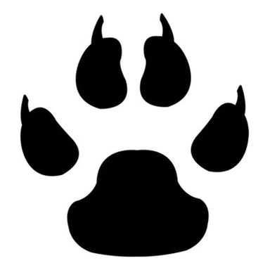 Paw Print Stencil