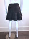 Gray Bonded Wool Flounce Skirt