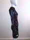 Chevron Pattern Mesh Panel Knit Mini Dress w/ Tags