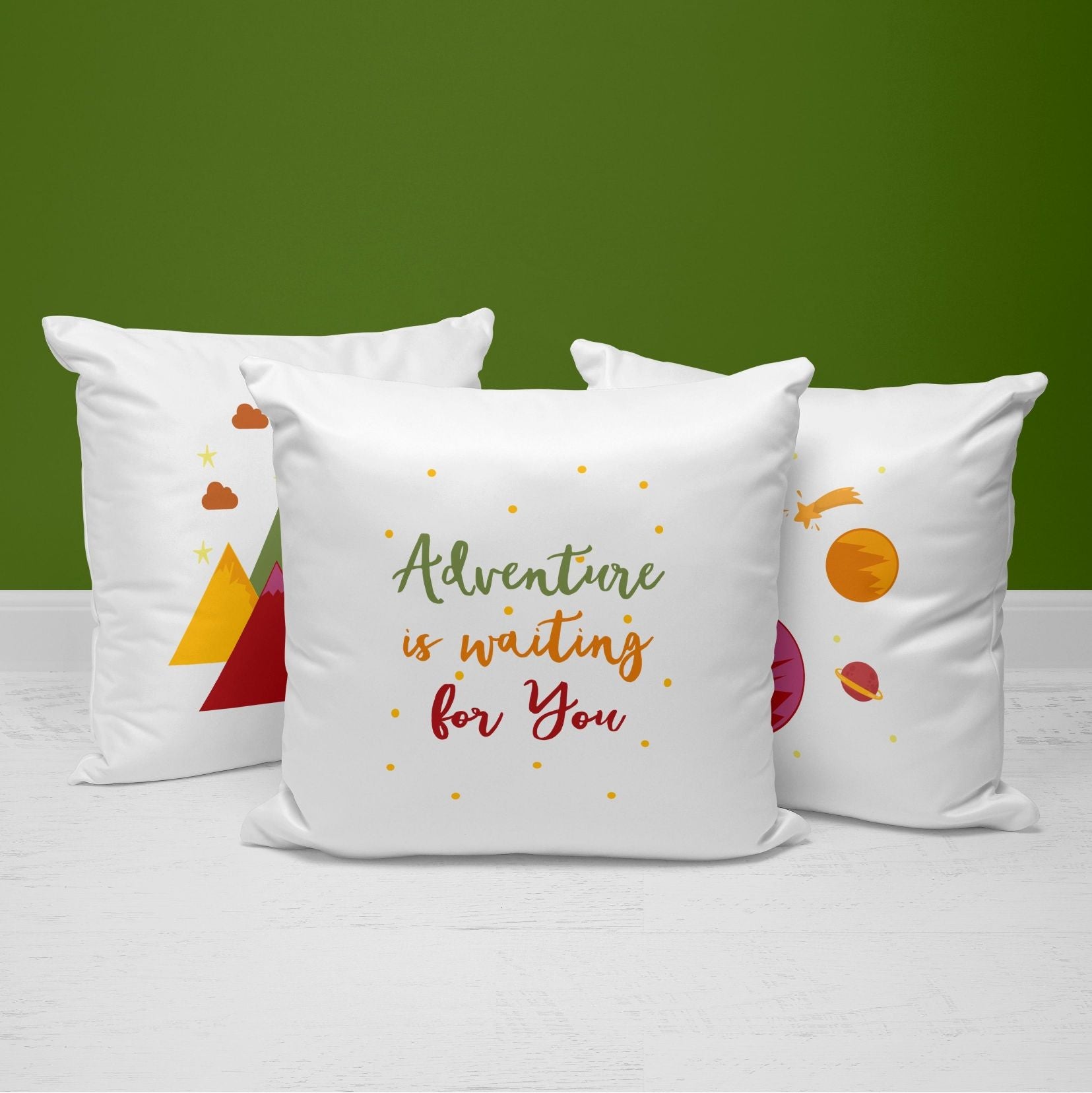 set of 3 decorative pillows