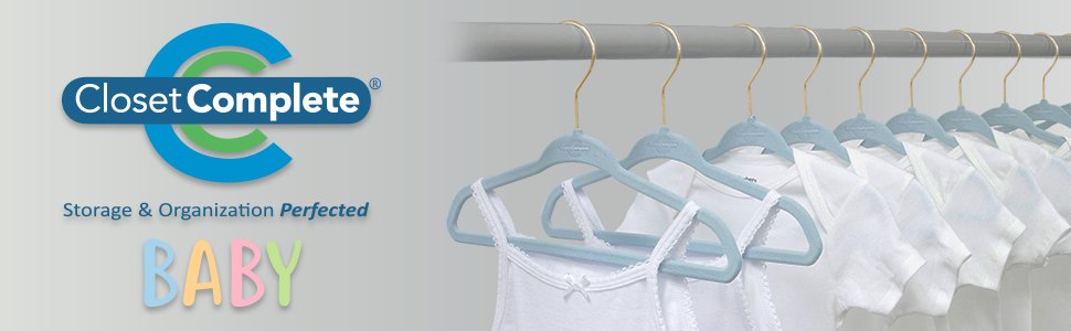 ClosetCompleteVelvetBabyHangers