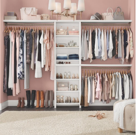 organized and well-lit closet
