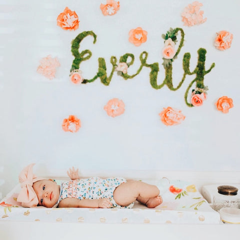 Everly nursery sign