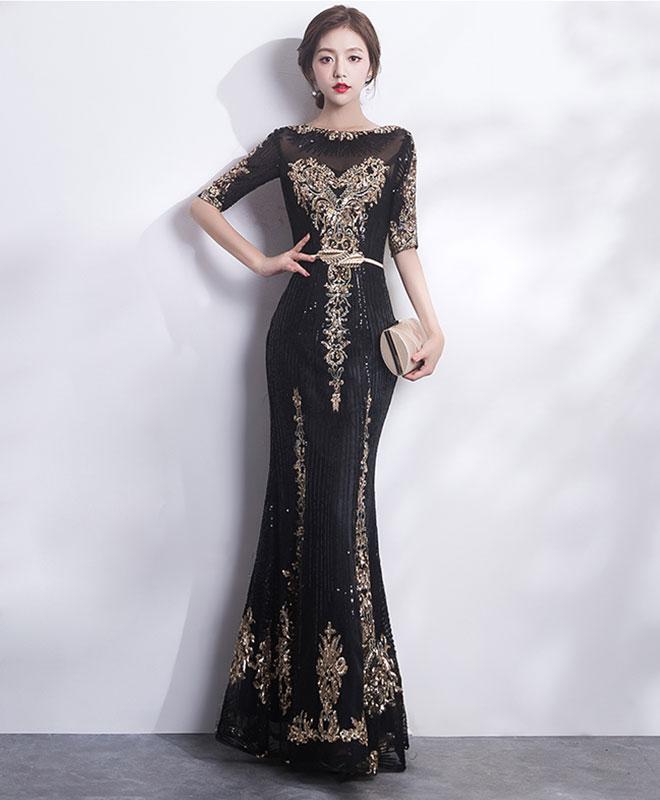 long black gown designs