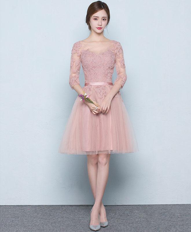 pink tulle bridesmaid dress
