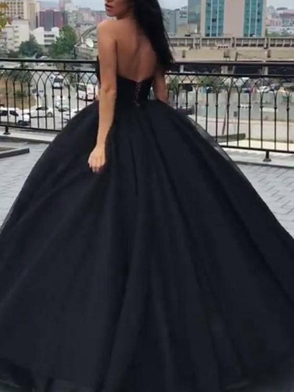 black gown for graduation ball