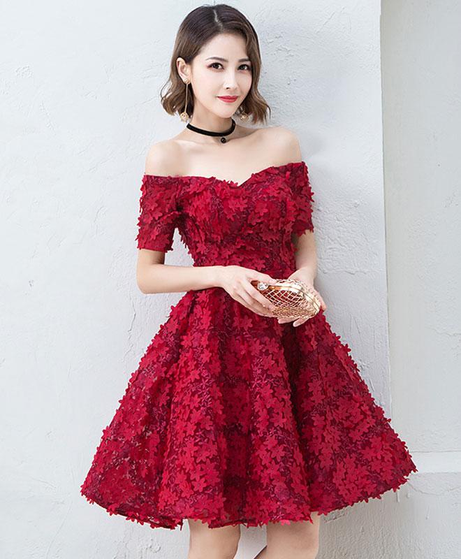 cute burgundy dresses