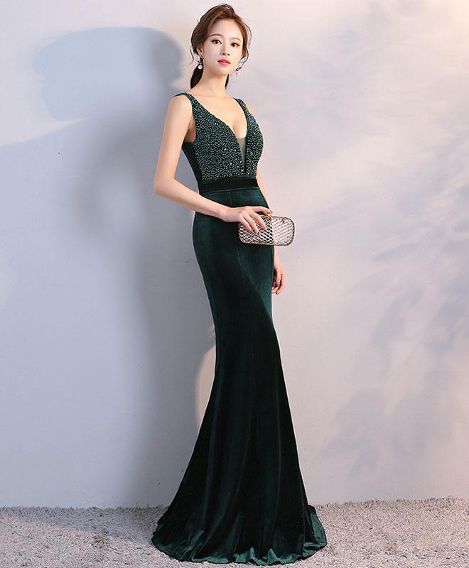 elegant green evening gowns