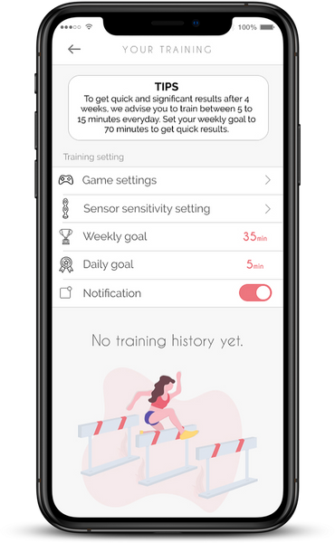 notification for kegel exercises by kegel exercises app Perifit