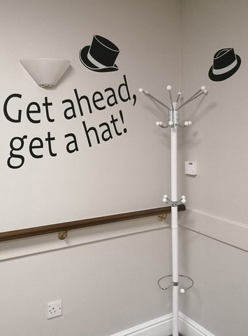 Care Home destination point with a hat stand