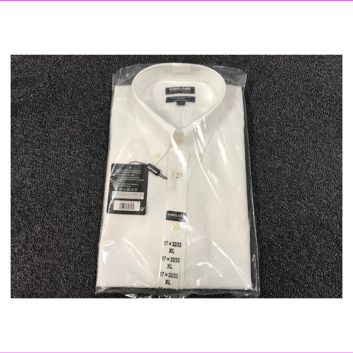 Kirkland Signature Men’s Traditional Fit non iron long sleeve Dress Shirt