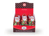 Foil Wrapped Chocolate Hollow Santas in Display