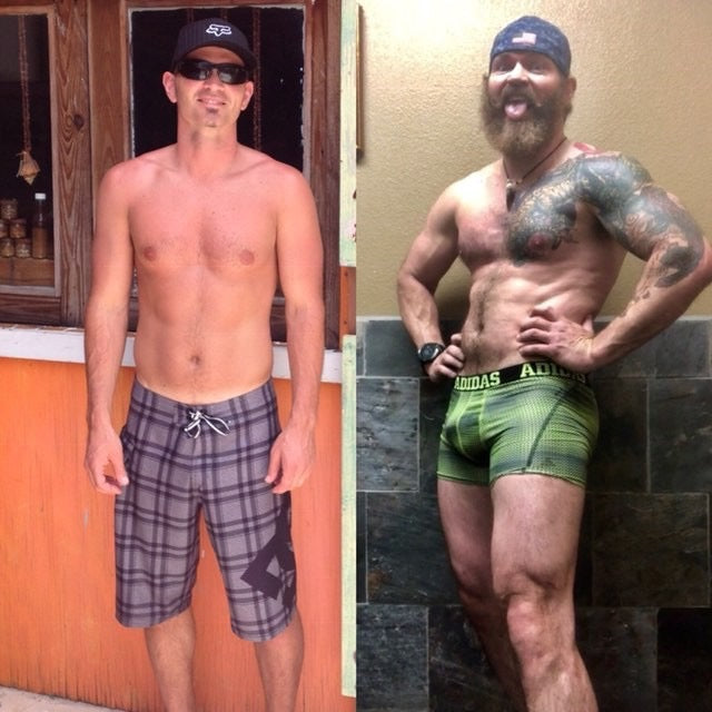 vegan bodybuilding male transformation Team Jacked on the Beanstalk vegan coaching before and after