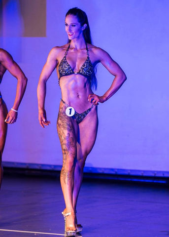 kim paws vegan figure competitor team jacked on the beanstalk vegan coaching