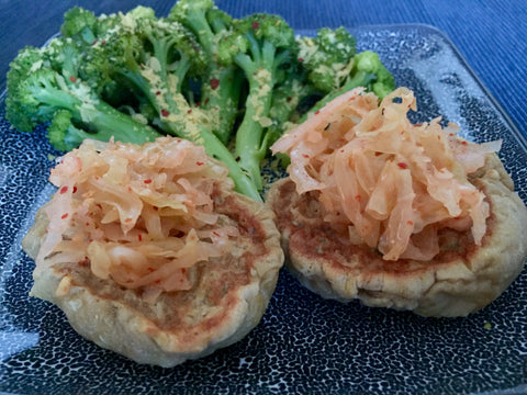 seitan and soy sauce for a complete vegan protein meal