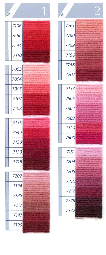 Dmc Floss To Dmc Tapestry Wool Conversion Chart