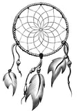 Dream catcher jewellery pendant or necklace symbol image