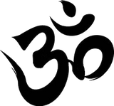 OM (AUM) peace jewellery pendant or necklace symbol image