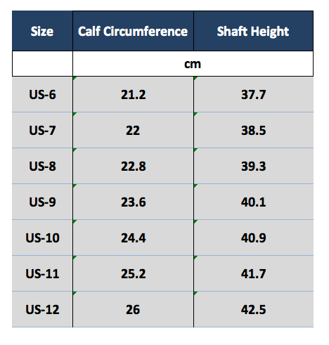 Funtasma Maiden-8820 calf circumference measurements
