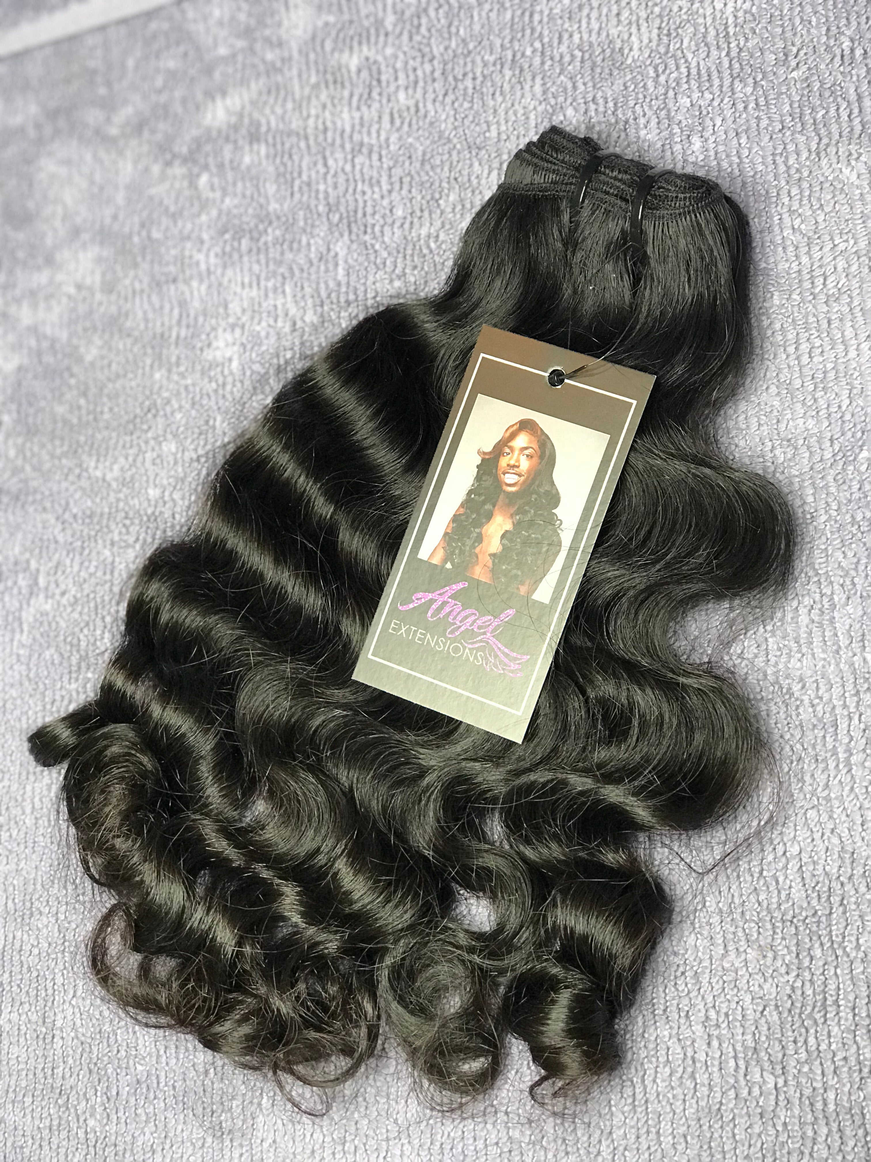 Raw Natural DEEP Wavy Ringlets (1) 20” & (1) 22”