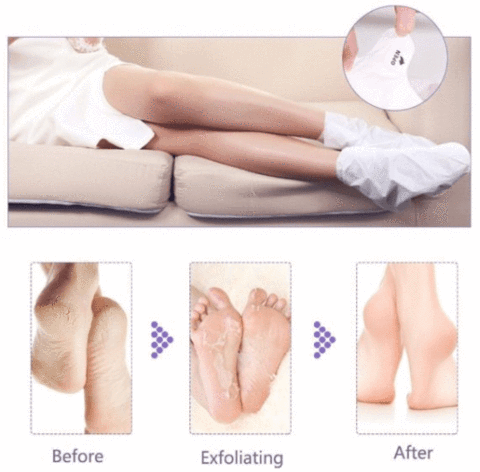 Exfoliating Foot-Peel Refreshing Moisturizing Mask Set of 3