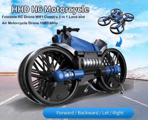 2 in 1 Best Folding Motorcycle Drone