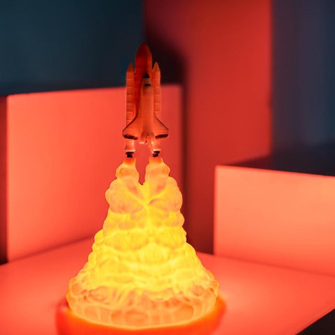 3D Rocket Launch Space Shuttle Lamp