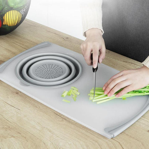 3 in 1 Multipurpose Over-The-Sink Cutting Board