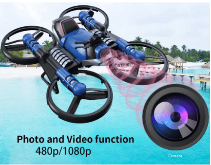 2 in 1 Best Folding Motorcycle Drone