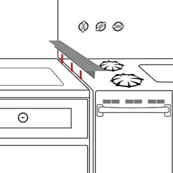 Silicone Stove Counter Gap Cover Strip Laxium