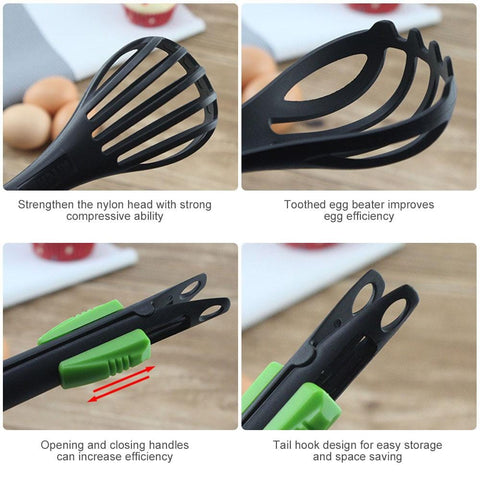 Dual Function Gripper Whisk-Tongs