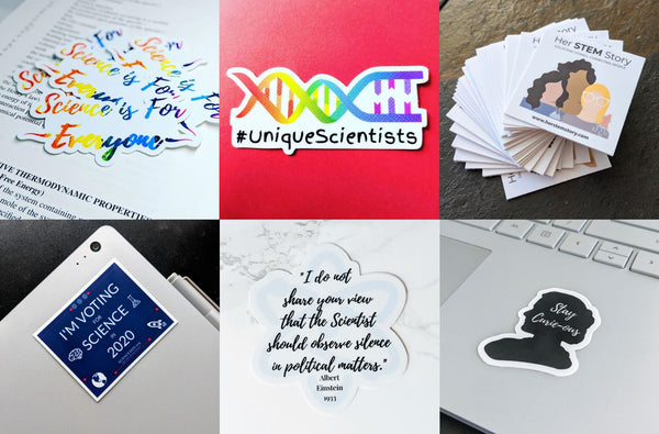 neuroscience stickers for laptops, thermos, notebooks