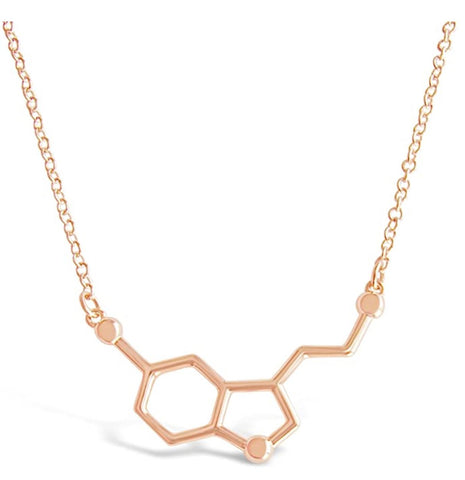 serotonin chemistry molecule necklace on Amazon